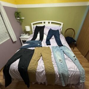 Stylish Jeans Collection - Black, Tan, Blue